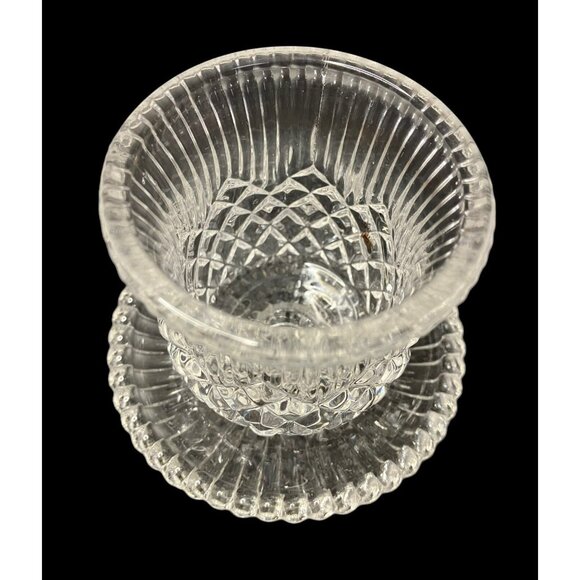 90s PartyLite Williamsburg 4.5" Glass Candle Stick or Votive Holder Set of 2 VTG - Picture 4 of 9